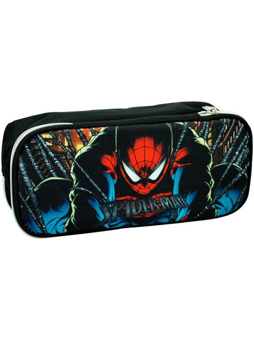 Estuche spider-man motivo shadow de tejido con doble cremallera - Kiabi Estuche spider-man motivo shadow de tejido con doble cremallera - Kiabi