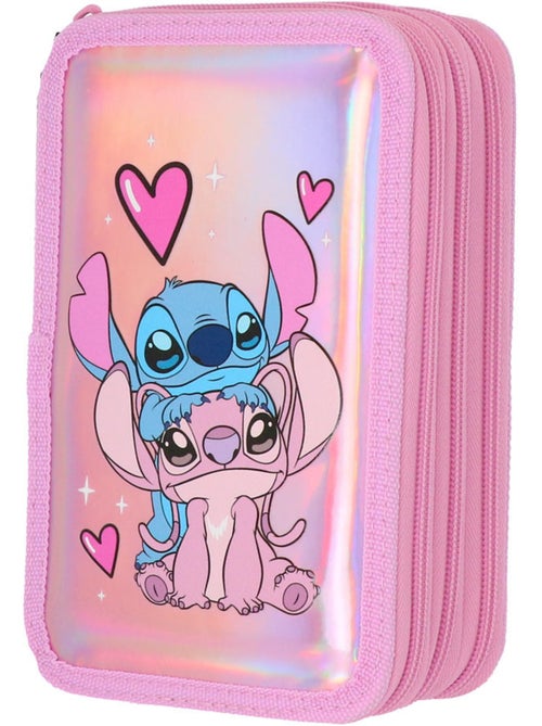 Estuche stitch – equipado holográfico 3 compartimentos – 20 cm – lilo y stitch - Kiabi Estuche stitch – equipado holográfico 3 compartimentos – 20 cm – lilo y stitch - Kiabi