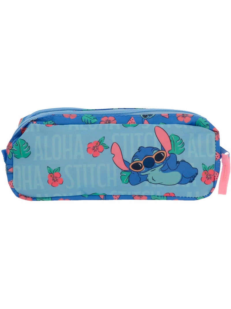 Estuche stitch – sandía alta gama 2 compartimentos – 23 cm – lilo y stitch Multicolor - Kiabi
