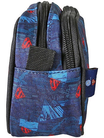 Estuche superman – rectangular 2 compartimentos – 22 cm