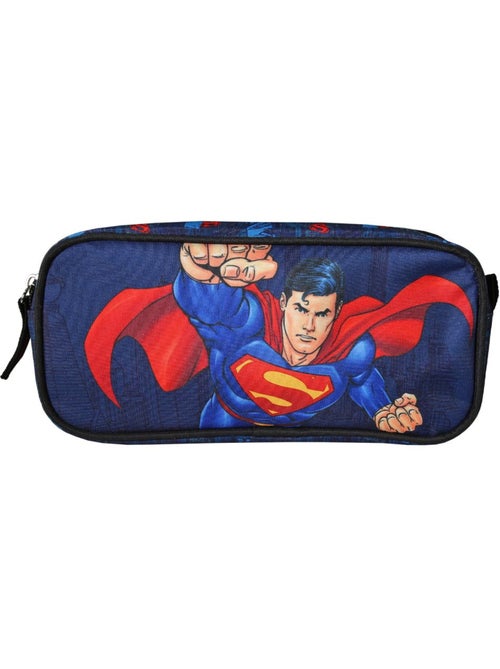 Estuche superman – rectangular 2 compartimentos – 22 cm - Kiabi Estuche superman – rectangular 2 compartimentos – 22 cm - Kiabi