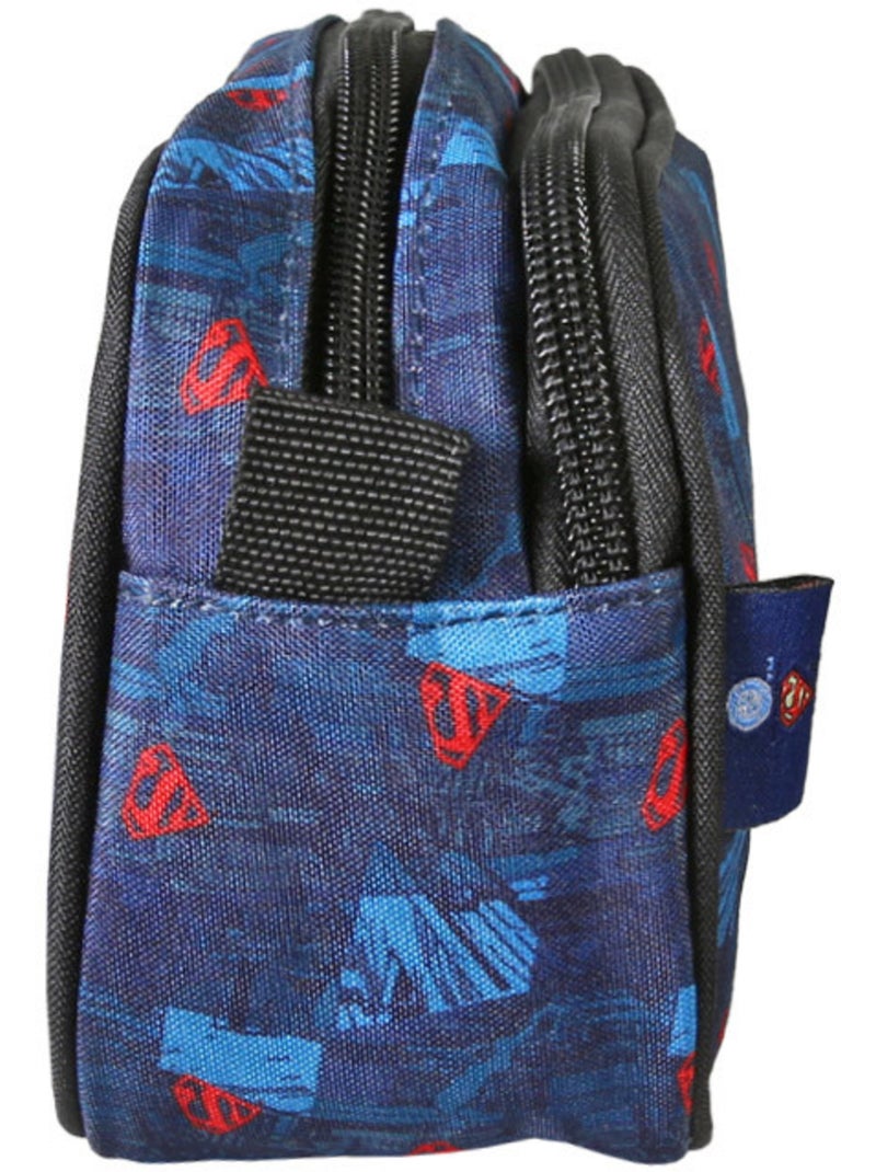 Estuche superman – rectangular 2 compartimentos – 22 cm Multicolor - Kiabi