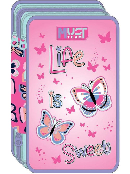 Estuche triple equipado mariposas life is sweet must team – diakakis - Kiabi Estuche triple equipado mariposas life is sweet must team – diakakis - Kiabi