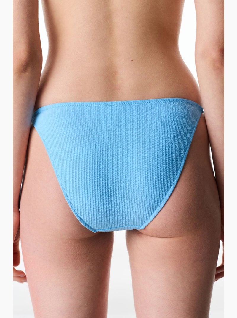Eulina braga de bikini de tiro medio texturizada penti Azul cielo - Kiabi
