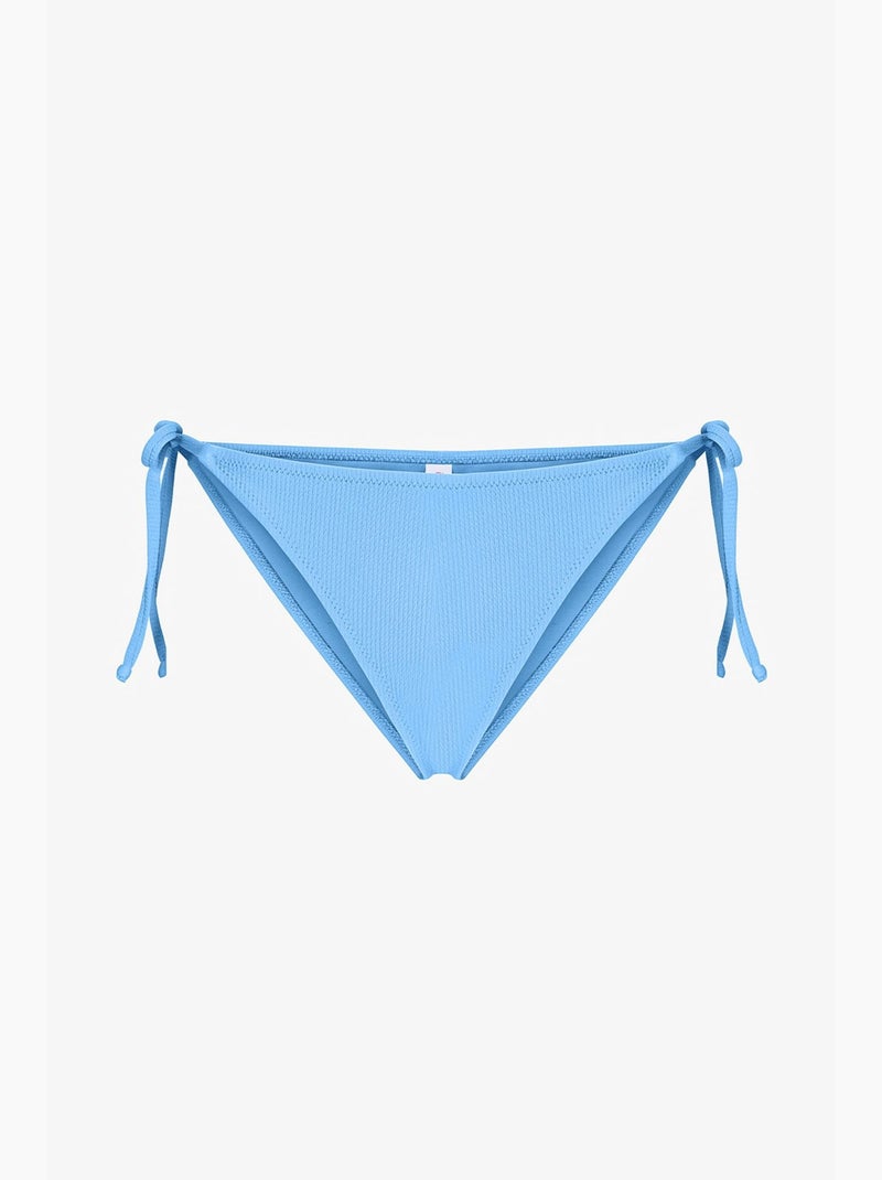 Eulina braga de bikini de tiro medio texturizada penti Azul cielo - Kiabi
