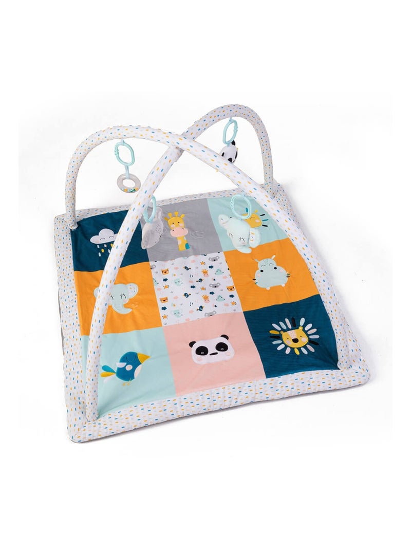 EUREKAKIDS - Alfombra de juego para bebés con peluches sensoriales - De 0 a 3 años Multicolor - Kiabi