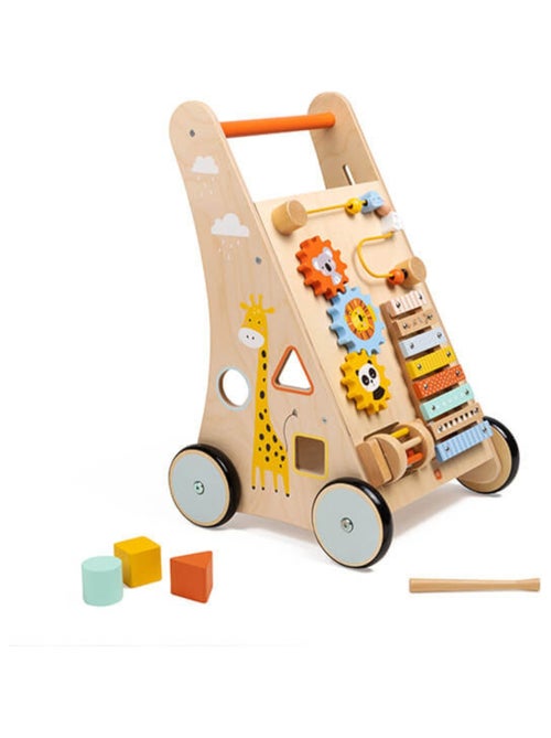 EUREKAKIDS - Andador de madera 6 actividades Jungle - De 1 a 2 años - Kiabi