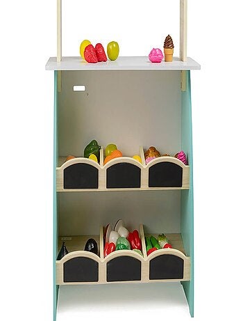 Eurekakids - banco de trabajo de comerciante de madera para niños - de 3 a 12 años