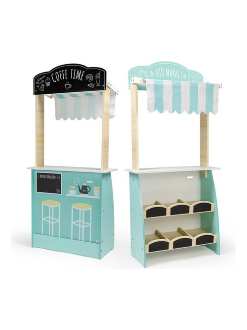 EUREKAKIDS - Banco de trabajo de comerciante de madera para niños - De 3 a 12 años - Kiabi