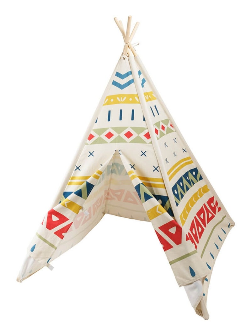 EUREKAKIDS - Tienda tipi de madera infantil - De 3 a 12 años Multicolor - Kiabi