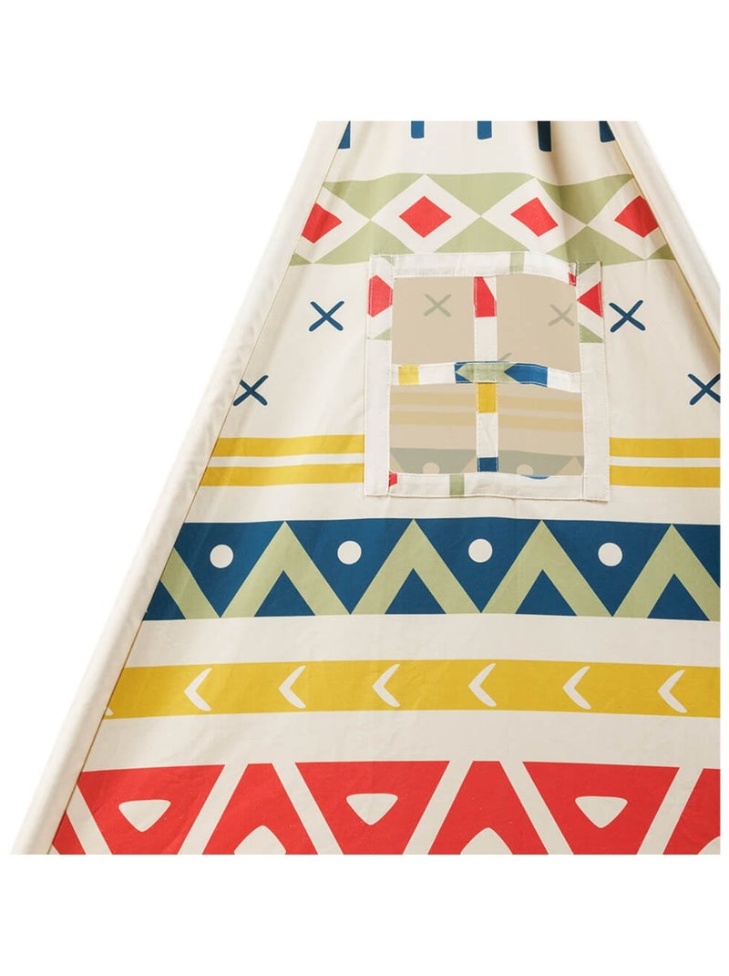 EUREKAKIDS - Tienda tipi de madera infantil - De 3 a 12 años Multicolor - Kiabi