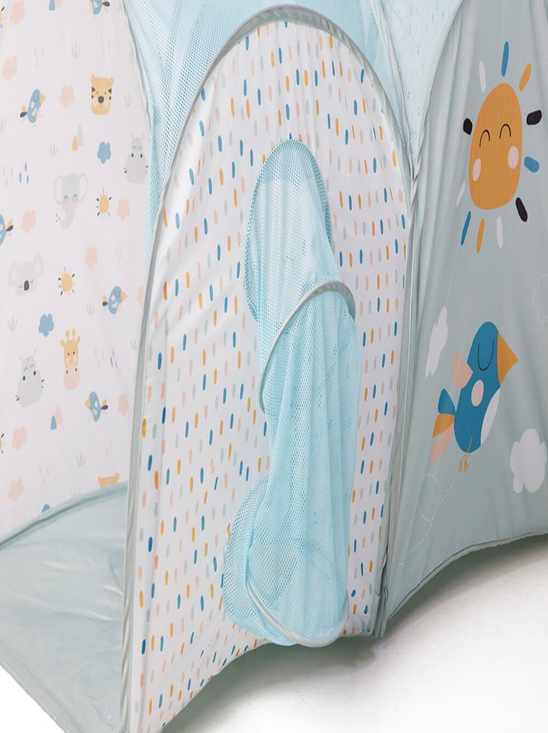 EUREKAKIDS - Túnel de juegos para bebés - De 0 a 3 años Azul - Kiabi