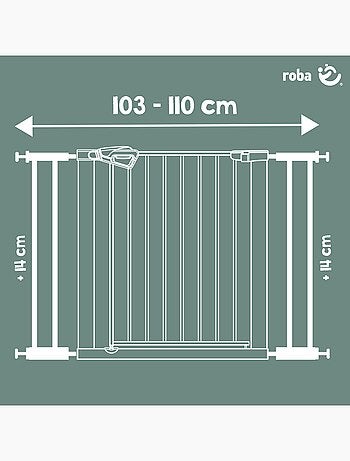 Extensión minimalista 14 cm para barandilla de seguridad easySafe+ Roba