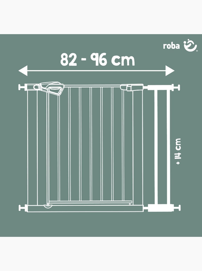 Extensión minimalista 14 cm para barandilla de seguridad easySafe+ Roba Blanco - Kiabi