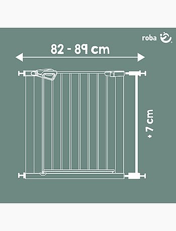 Extensión minimalista 7 cm para barandilla de seguridad easySafe+ Roba