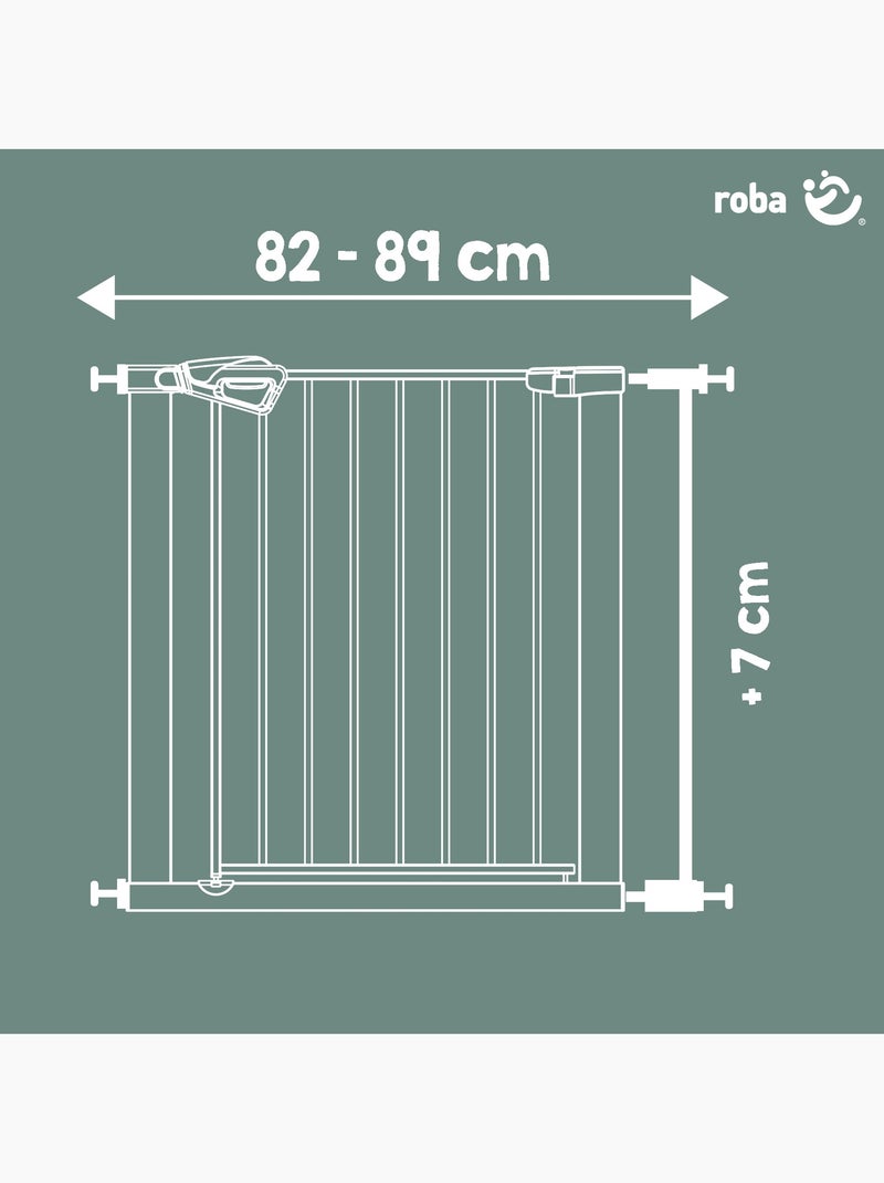 Extensión minimalista 7 cm para barandilla de seguridad easySafe+ Roba Negro - Kiabi