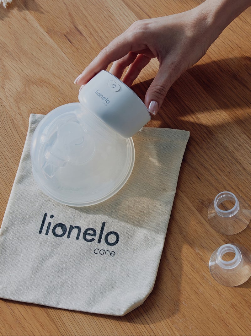 Extractor de leche eléctrico manos libres LIONELO Fidi Free Simple - 3 modos - 9 niveles - 5 tamaños Blanco - Kiabi