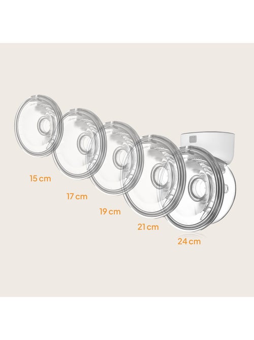 Extractor de leche eléctrico manos libres LIONELO Fidi Free Simple - 3 modos - 9 niveles - 5 tamaños - Kiabi Extractor de leche eléctrico manos libres LIONELO Fidi Free Simple - 3 modos - 9 niveles - 5 tamaños - Kiabi