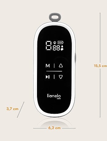 Extractor de leche manos libres LIONELO Twee Free - Pantalla fácil de leer - 9 niveles de intensidad