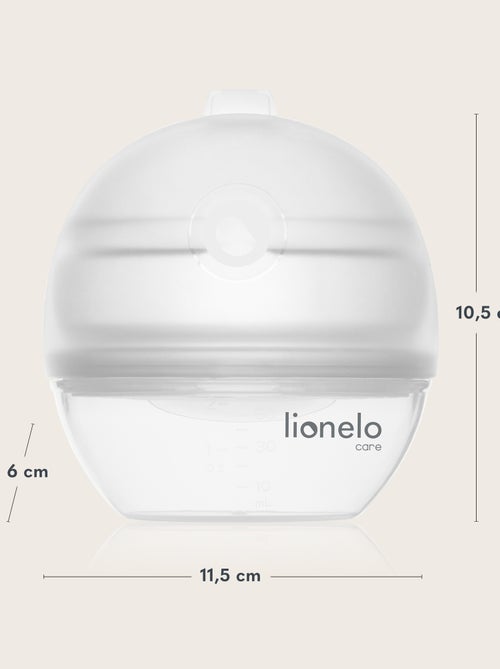 Extractor de leche y extractor 2 en 1 LIONELO Milky - 60 ml - Discreto - Manos libres - Sin BPA - Kiabi