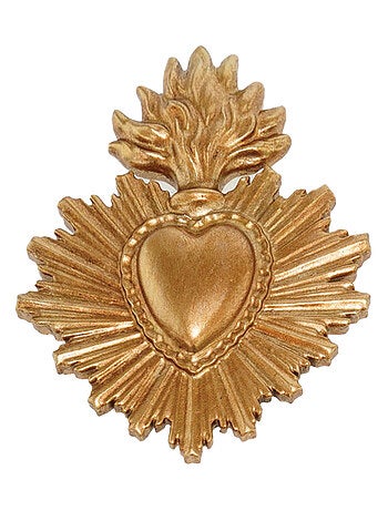 Exvoto corazón sagrado decoración de pared