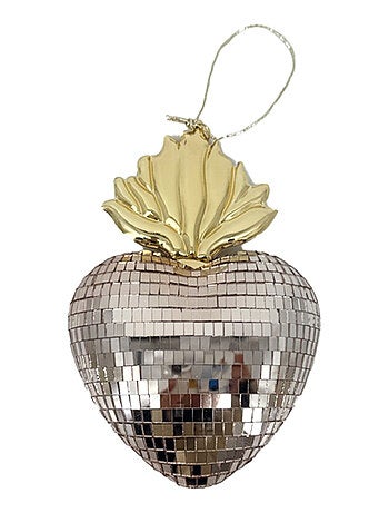 Exvoto decorativo en forma de corazón disco