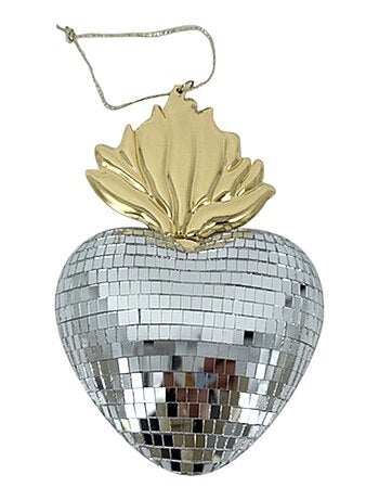 Exvoto decorativo en forma de corazón disco