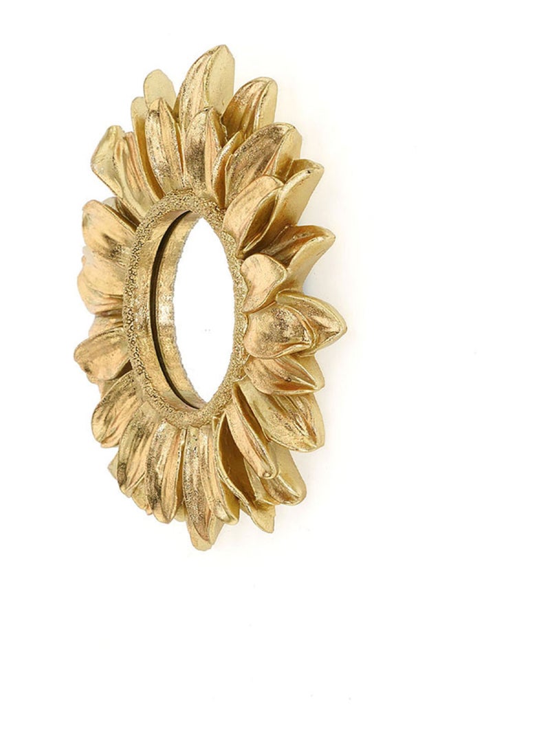 Exvoto espejo flor decoración de pared Dorado/Oro - Kiabi