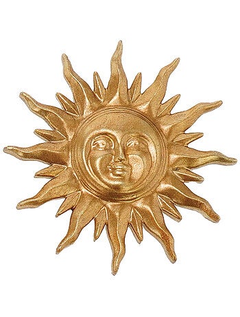 Exvoto sol dorado decoración de pared