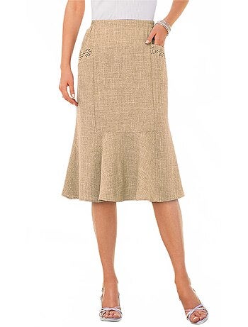 Falda acampanada con cinturón elástico - Afibel