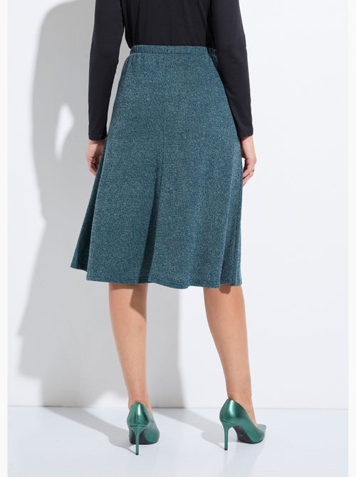 Falda acampanada de largo medio en punto liso y cálido - Afibel - Kiabi