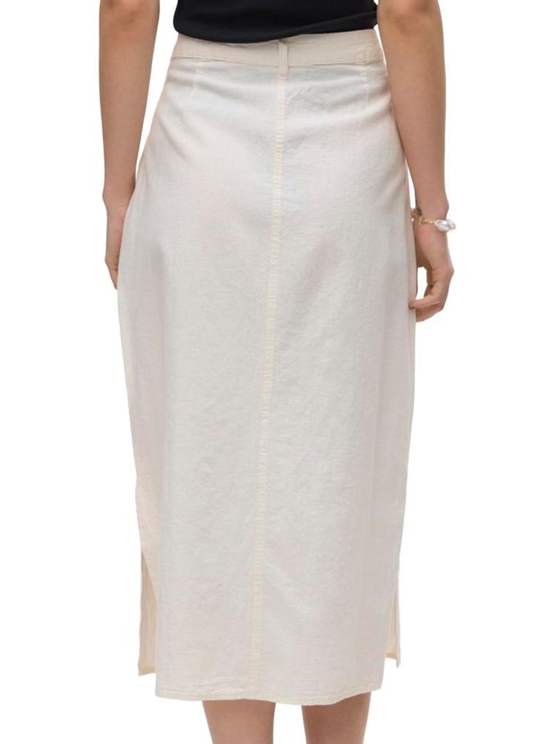 Falda con Bolsillos para Mujer Vero Moda Crudo - Kiabi