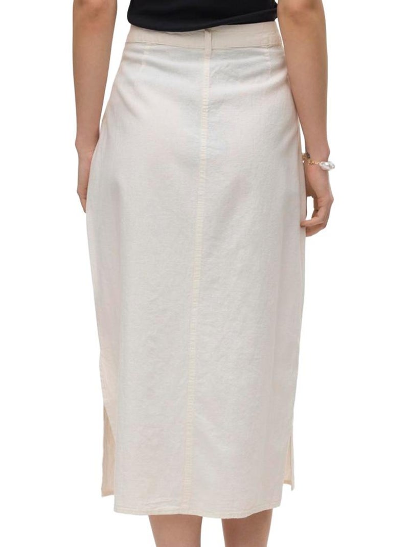 Falda con Bolsillos para Mujer Vero Moda Crudo - Kiabi