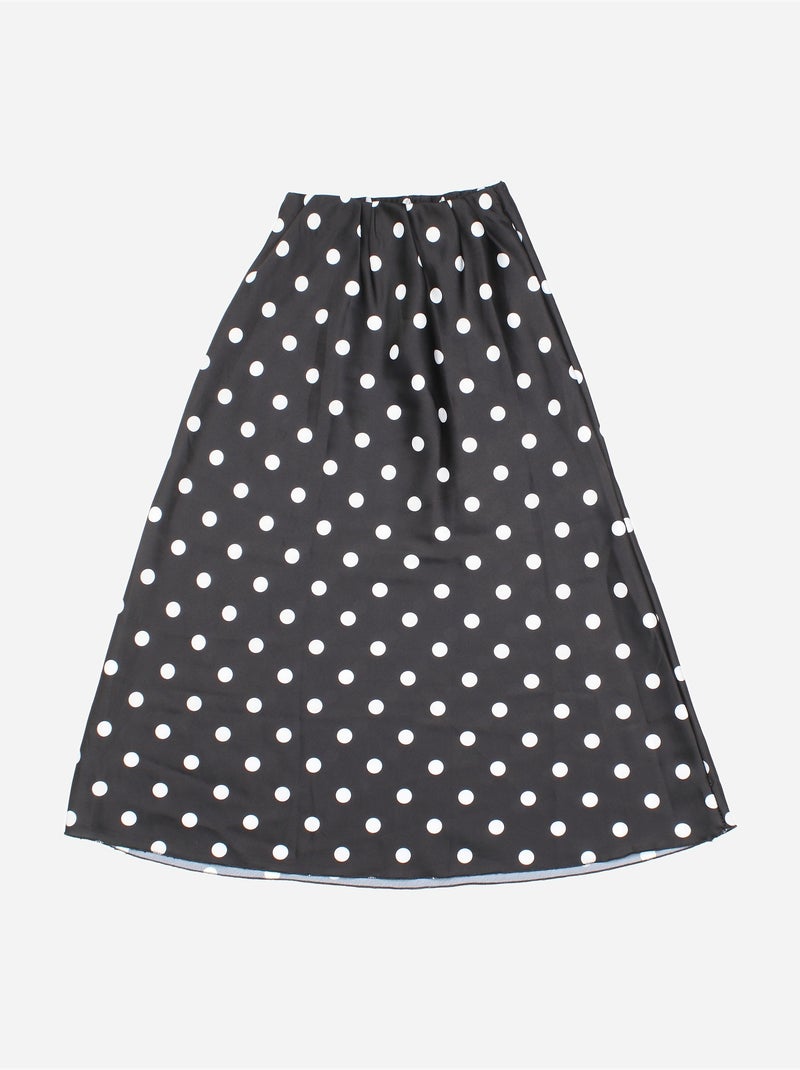 Falda con elásticos - Kids Star Negro - Kiabi