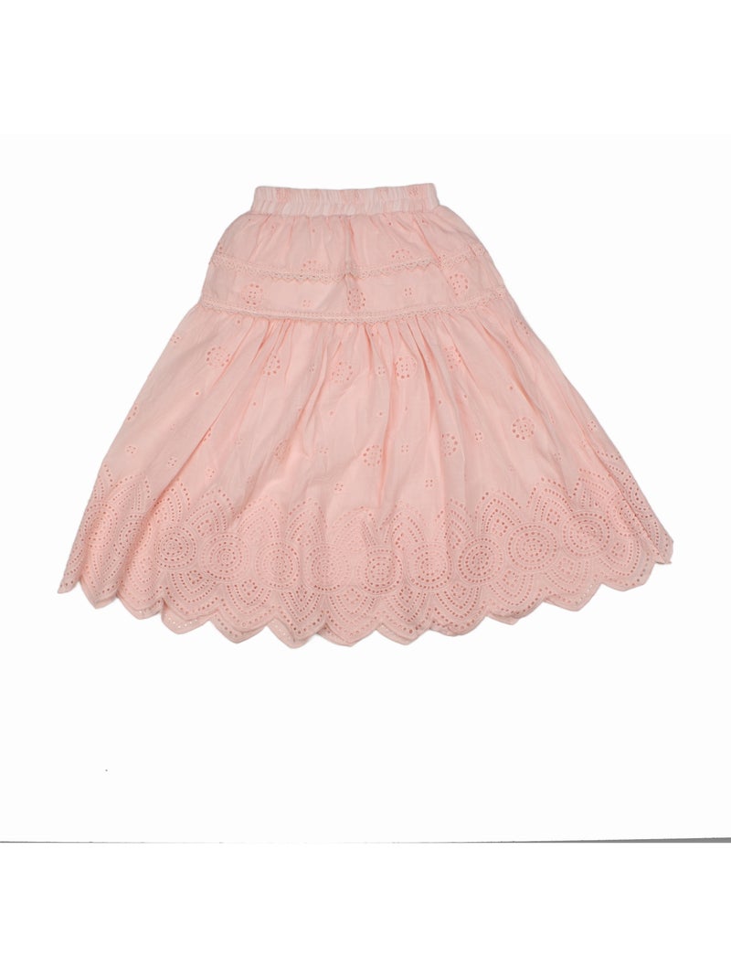 Falda con elásticos - Kids Star Rosa - Kiabi