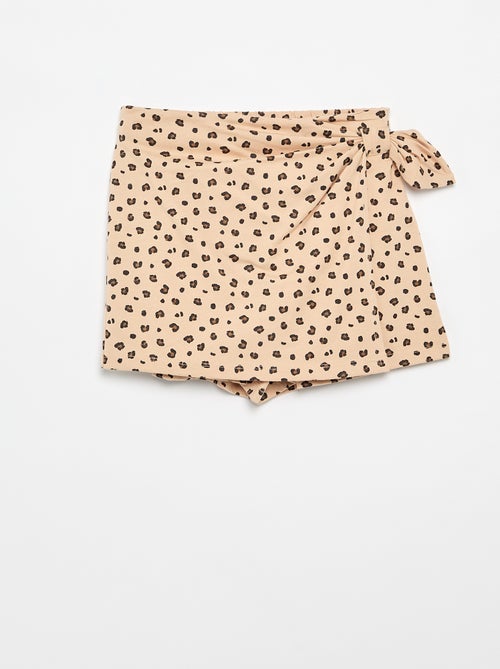 Falda con lazo de fantasía - Kiabi