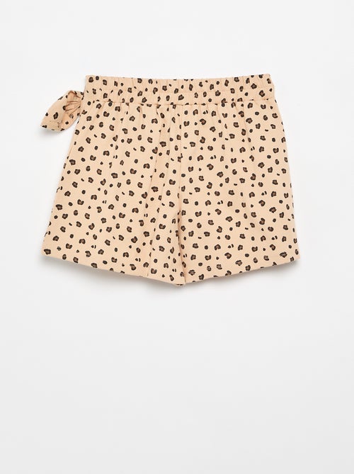 Falda con lazo de fantasía - Kiabi