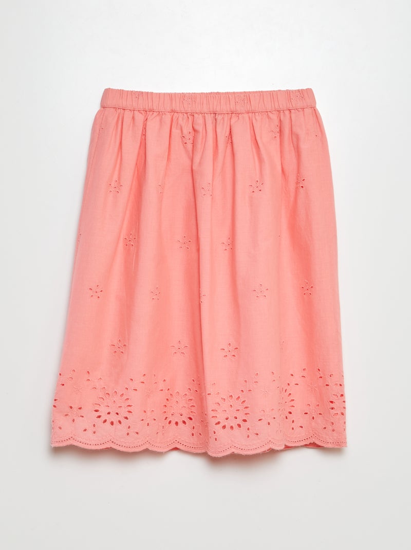 Falda con motivos de encaje ROSA - Kiabi