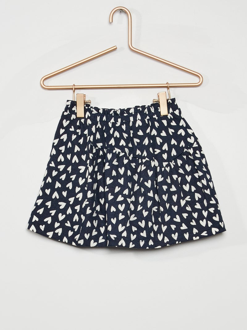 Falda con short integrado. AZUL - Kiabi