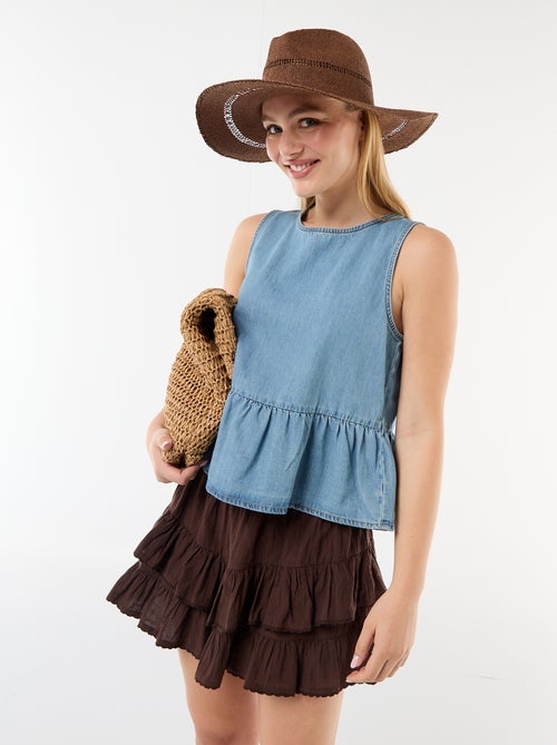Falda con volantes - Kiabi