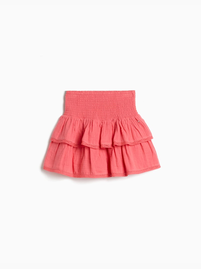 Falda con volantes, MO Fashion Rosa - Kiabi
