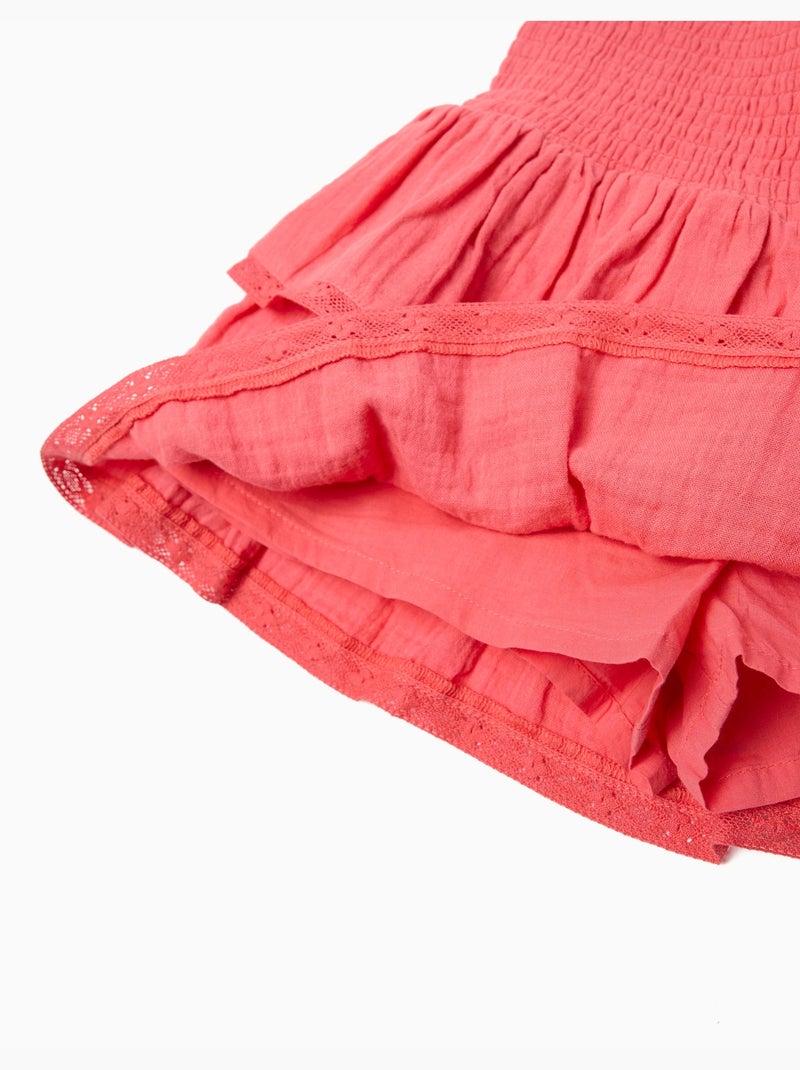 Falda con volantes, MO Fashion Rosa - Kiabi