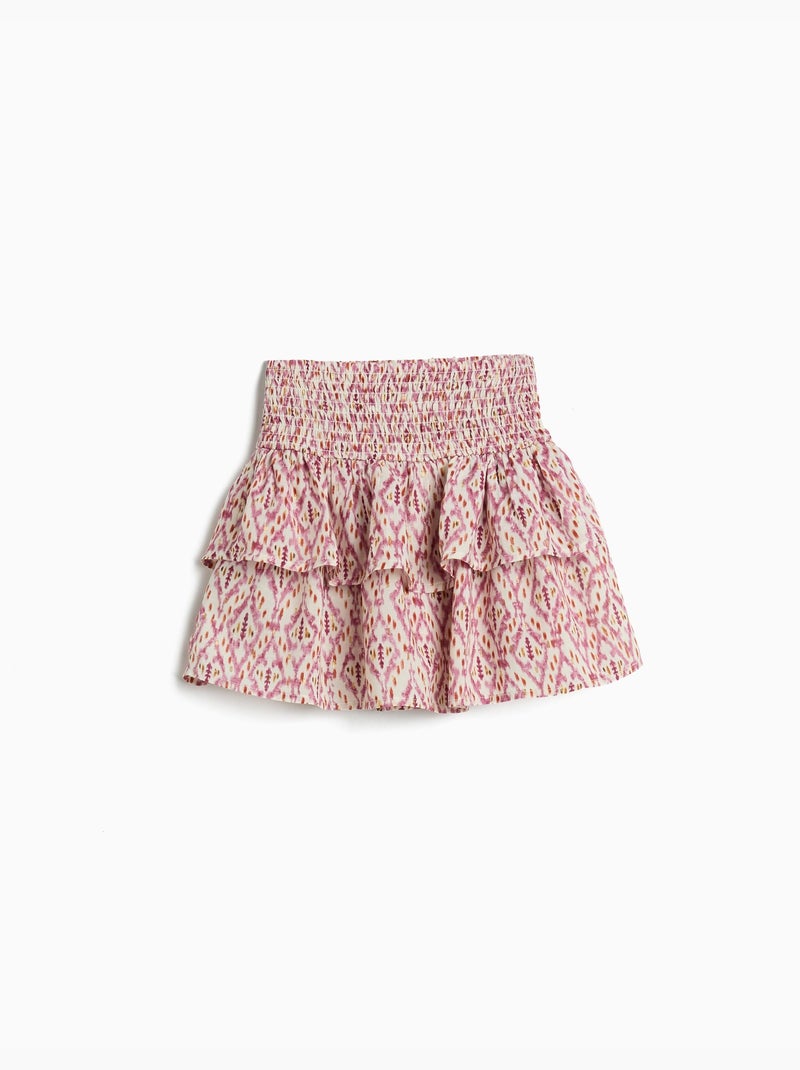 Falda con volantes, MO Fashion Rosa - Kiabi