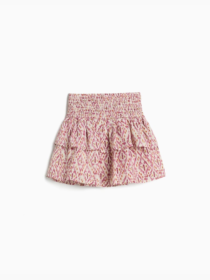 Falda con volantes, MO Fashion Rosa - Kiabi