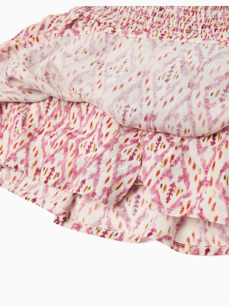 Falda con volantes, MO Fashion Rosa - Kiabi