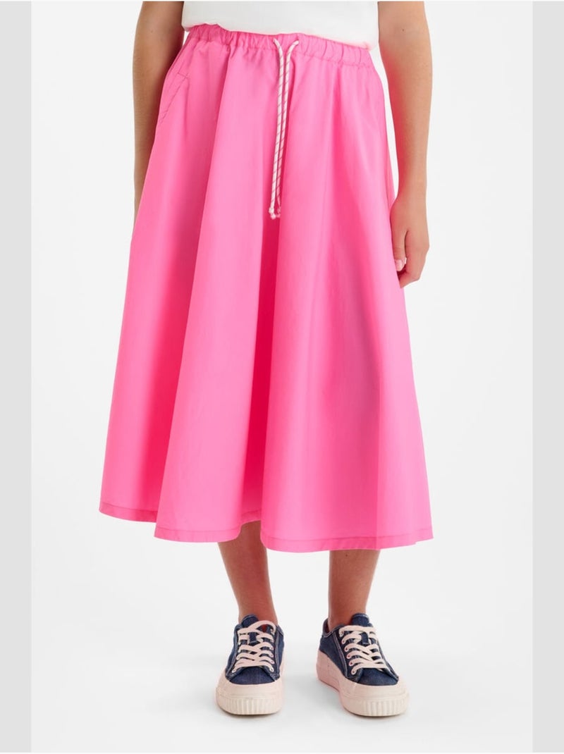 Falda con vuelo, patinadora OLENAGI Rosa - Kiabi