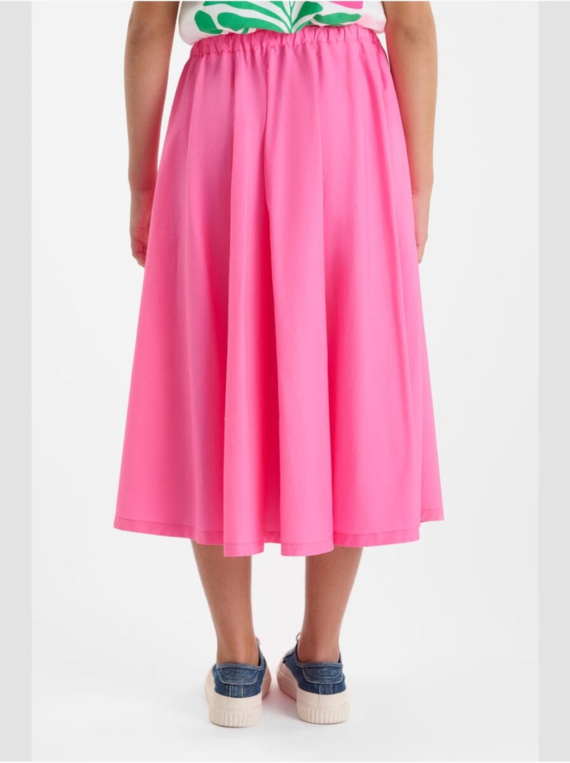 Falda con vuelo, patinadora OLENAGI Rosa - Kiabi