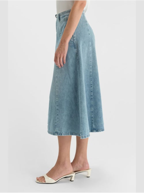 Falda con vuelo, skater denim ANETTE - Kiabi Falda con vuelo, skater denim ANETTE - Kiabi