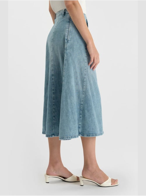 Falda con vuelo, skater denim ANETTE - Kiabi Falda con vuelo, skater denim ANETTE - Kiabi