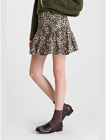 Falda con vuelo, skater denim PITAGI